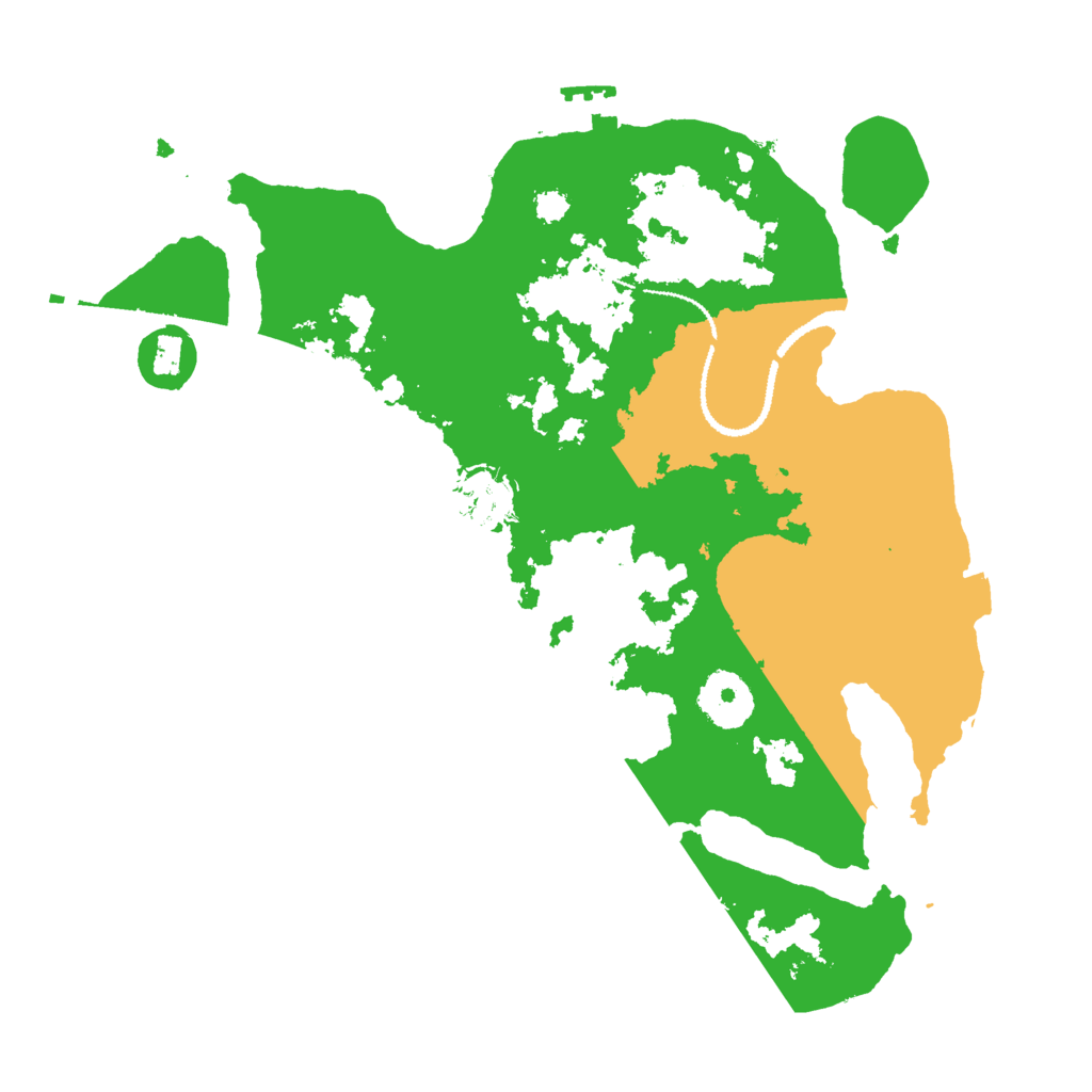 Biome Rust Map: Procedural Map, Size: 3000, Seed: 17444