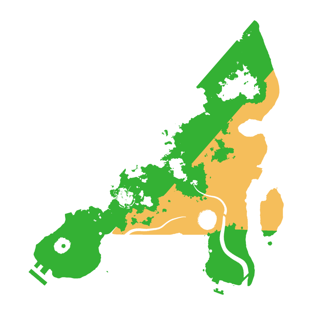 Biome Rust Map: Procedural Map, Size: 3000, Seed: 9211