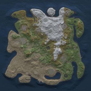 Thumbnail Rust Map: Procedural Map, Size: 3700, Seed: 1434987004, 17 Monuments