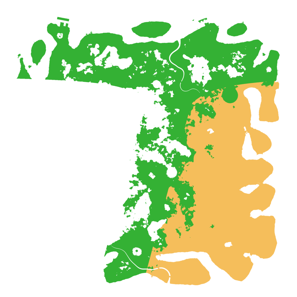 Biome Rust Map: Procedural Map, Size: 5000, Seed: 45885