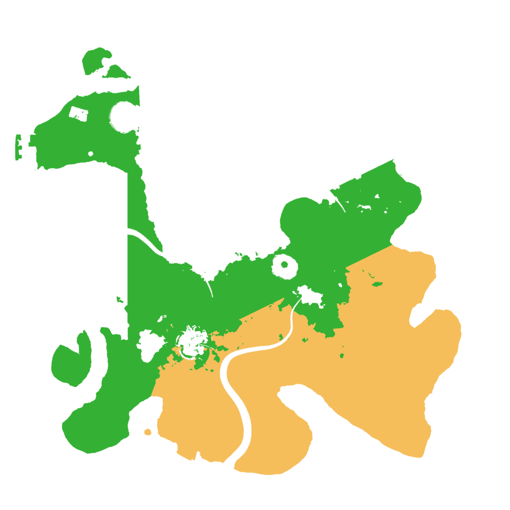 Biome Rust Map: Procedural Map, Size: 3000, Seed: 13110
