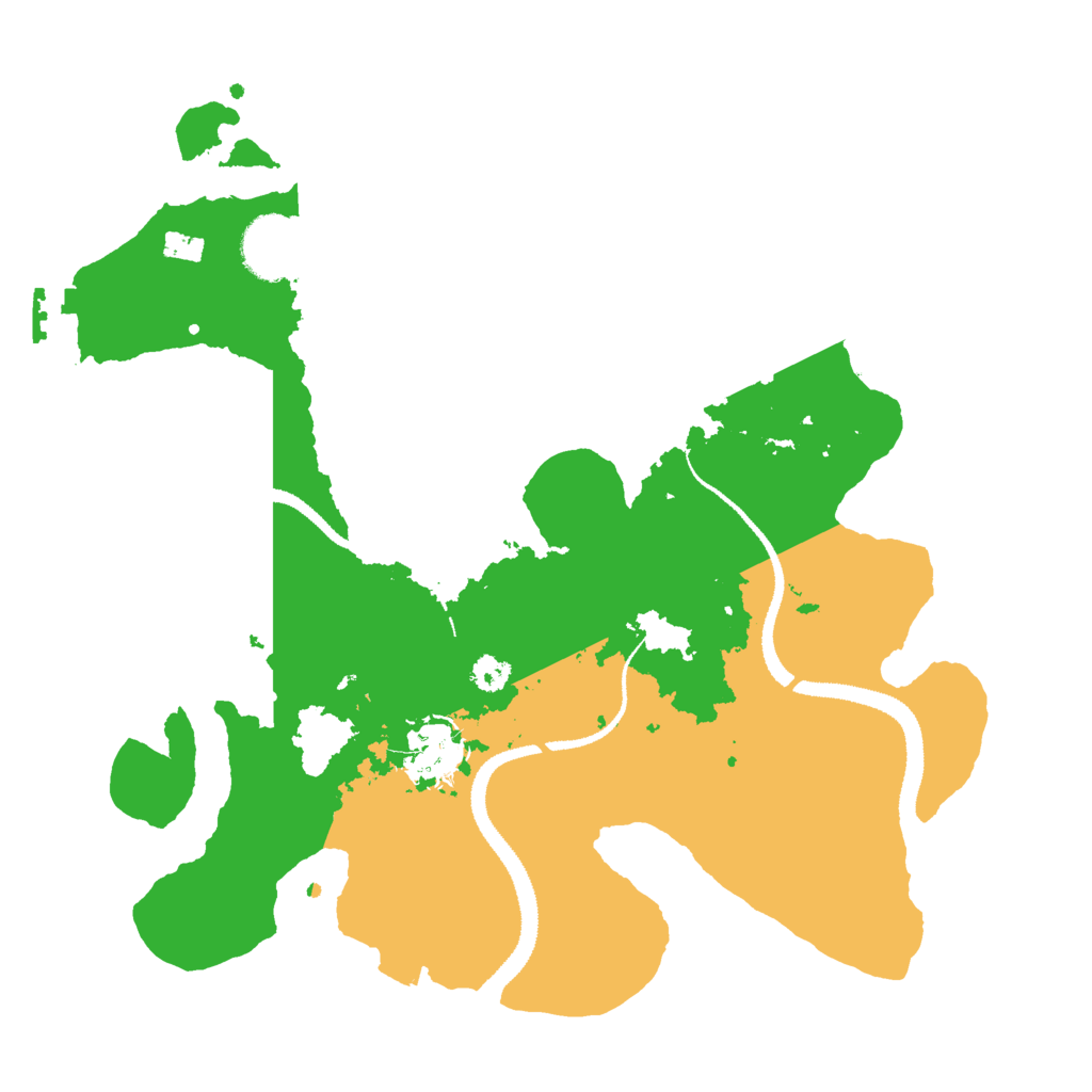 Biome Rust Map: Procedural Map, Size: 3000, Seed: 13110