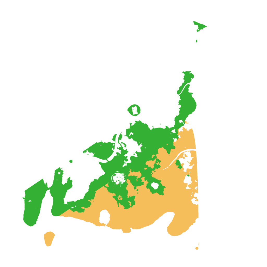 Biome Rust Map: Procedural Map, Size: 3700, Seed: 899310525