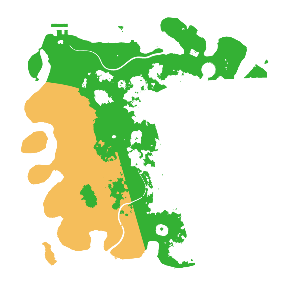 Biome Rust Map: Procedural Map, Size: 3600, Seed: 12204