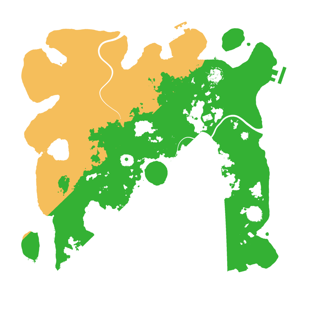 Biome Rust Map: Procedural Map, Size: 3600, Seed: 22204