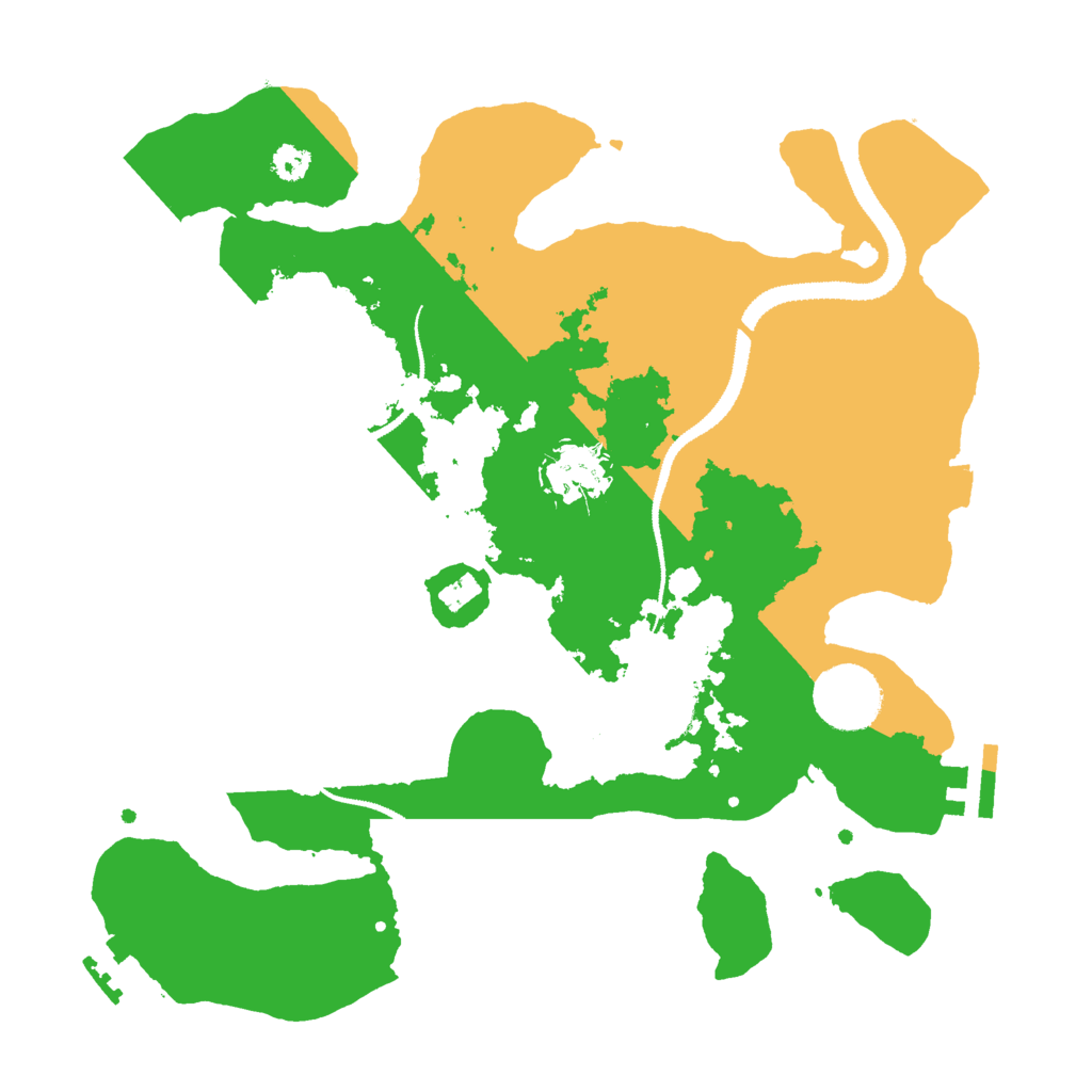 Biome Rust Map: Procedural Map, Size: 3000, Seed: 1916545674