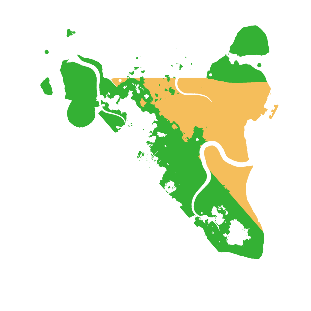 Biome Rust Map: Procedural Map, Size: 3000, Seed: 2553