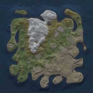 Thumbnail Rust Map: Procedural Map, Size: 3700, Seed: 1210205828, 18 Monuments