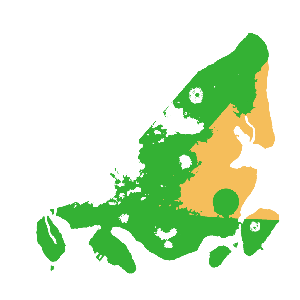 Biome Rust Map: Procedural Map, Size: 3000, Seed: 2564