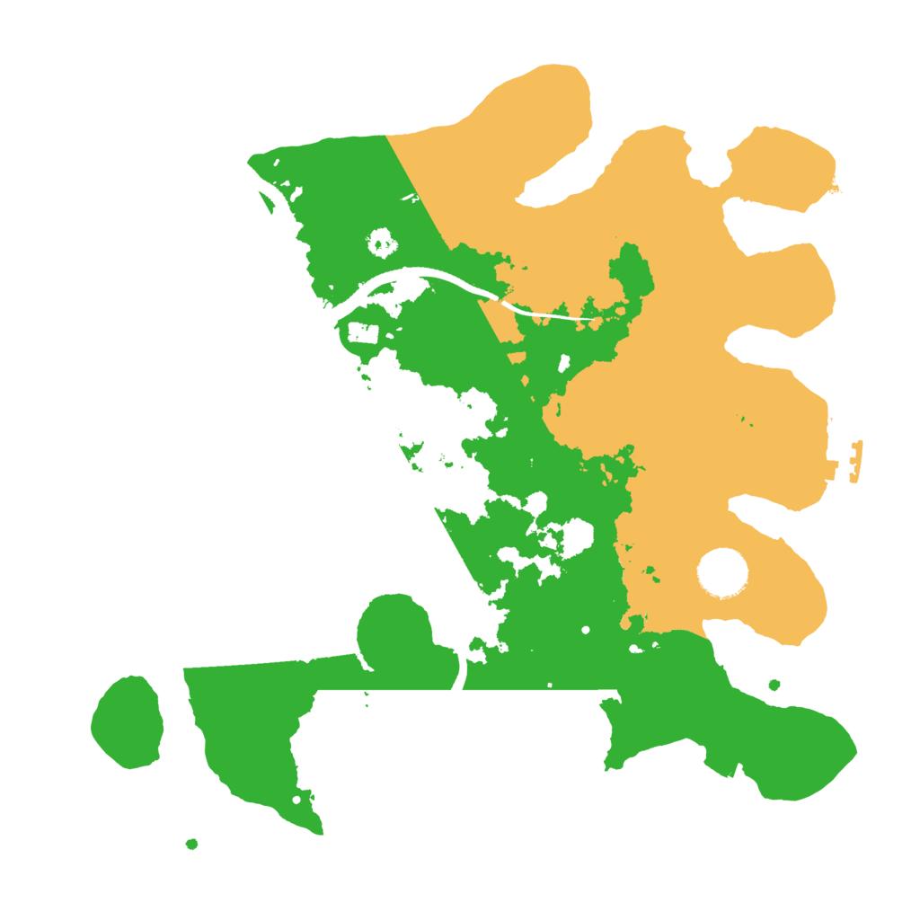 Biome Rust Map: Procedural Map, Size: 3250, Seed: 23406