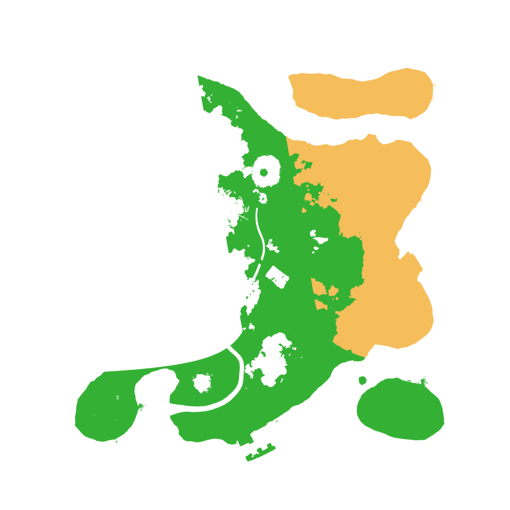 Biome Rust Map: Procedural Map, Size: 2500, Seed: 940728886