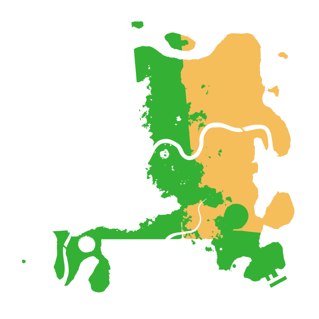 Biome Rust Map: Procedural Map, Size: 3500, Seed: 24537837