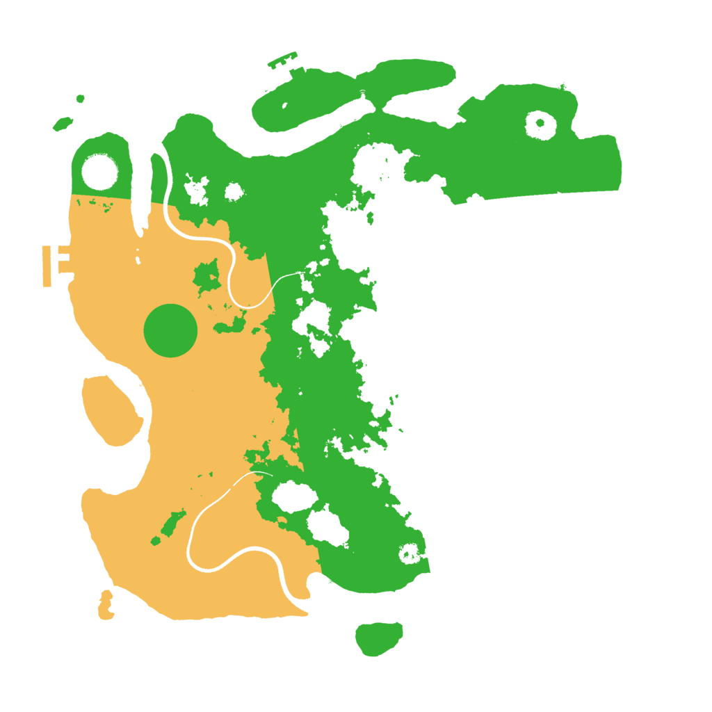 Biome Rust Map: Procedural Map, Size: 3500, Seed: 5233