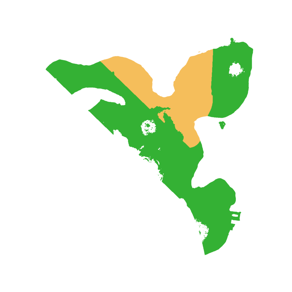 Biome Rust Map: Procedural Map, Size: 2000, Seed: 17543