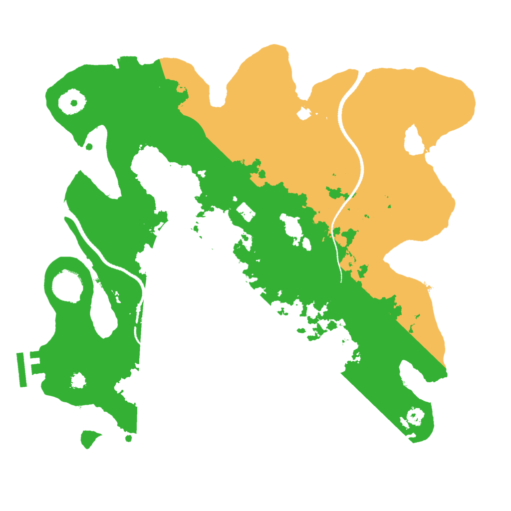 Biome Rust Map: Procedural Map, Size: 3000, Seed: 2896