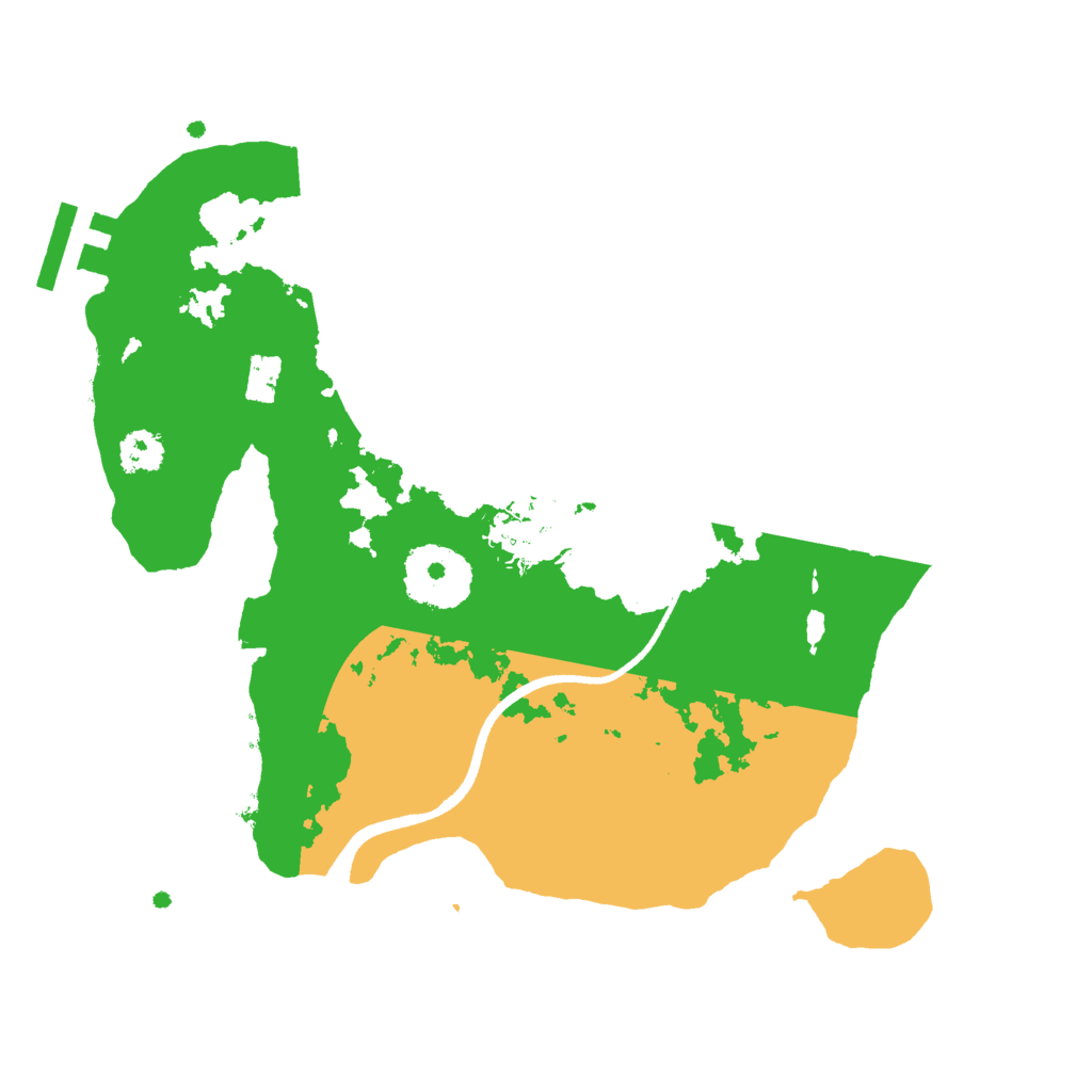 Biome Rust Map: Procedural Map, Size: 2500, Seed: 592933804
