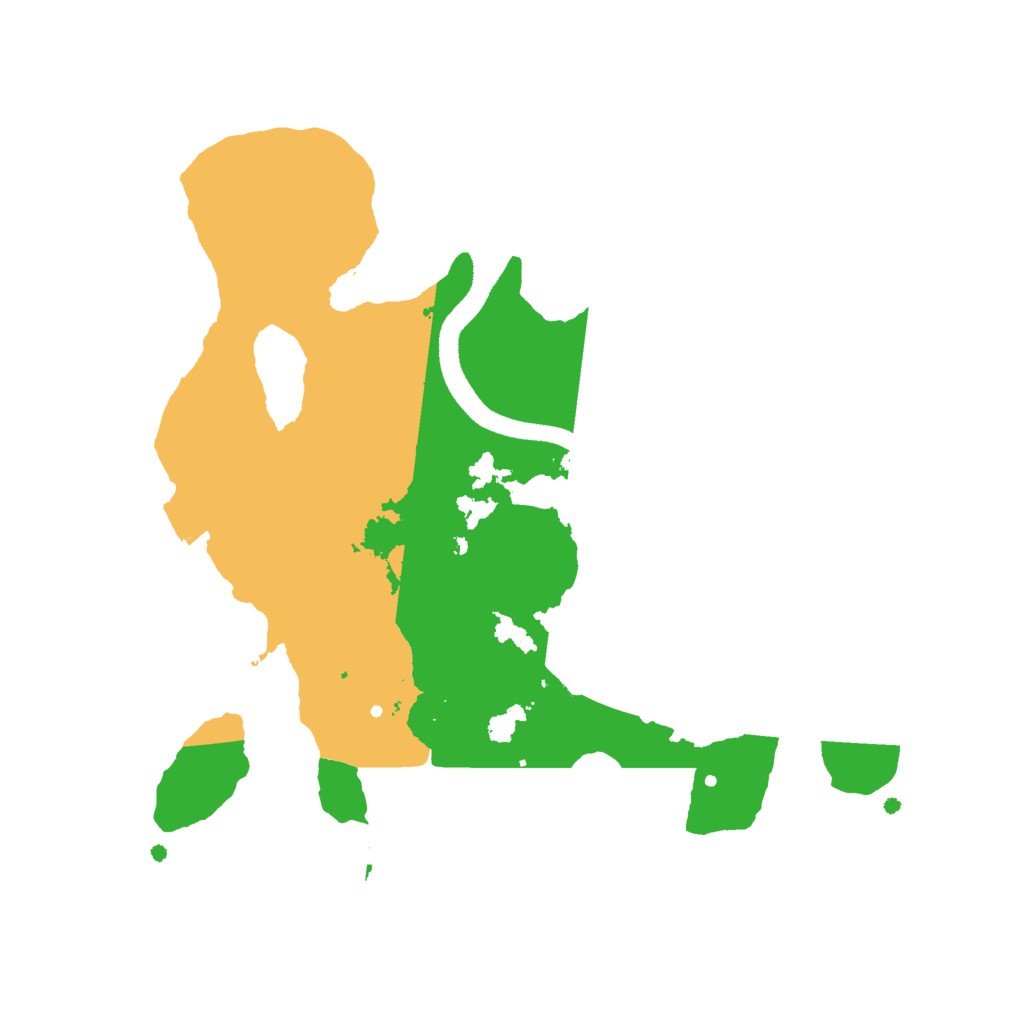 Biome Rust Map: Procedural Map, Size: 2500, Seed: 1049