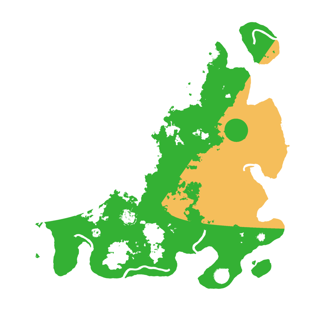 Biome Rust Map: Procedural Map, Size: 3570, Seed: 1207495735