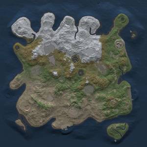 Thumbnail Rust Map: Procedural Map, Size: 3500, Seed: 1892740329, 16 Monuments