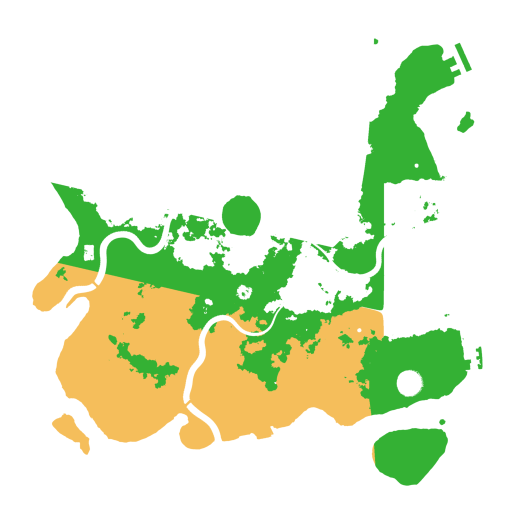 Biome Rust Map: Procedural Map, Size: 3500, Seed: 1892740329