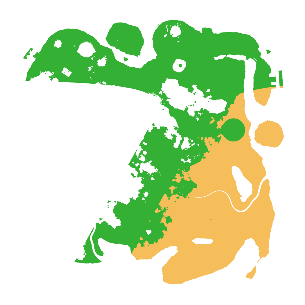 Biome Rust Map: Procedural Map, Size: 3500, Seed: 834926