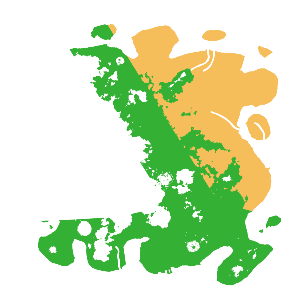 Biome Rust Map: Procedural Map, Size: 3800, Seed: 992666
