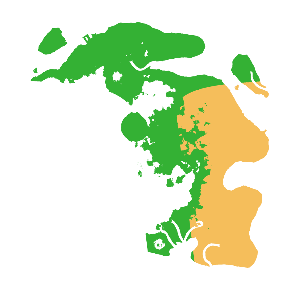 Biome Rust Map: Procedural Map, Size: 3000, Seed: 85443100