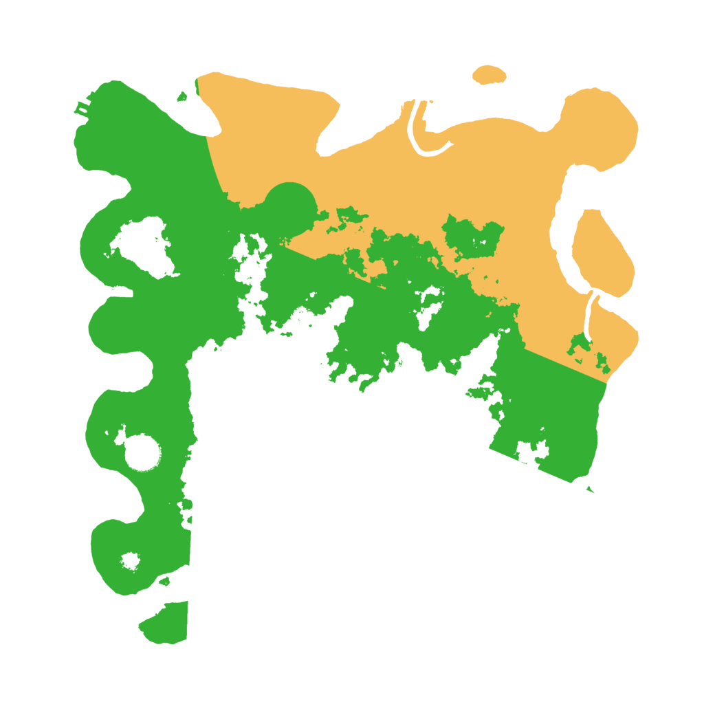 Biome Rust Map: Procedural Map, Size: 3500, Seed: 56345821