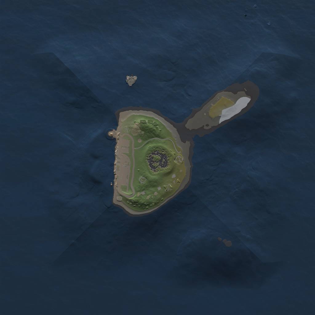 Rust Map: Procedural Map, Size: 1500, Seed: 44998337, 4 Monuments