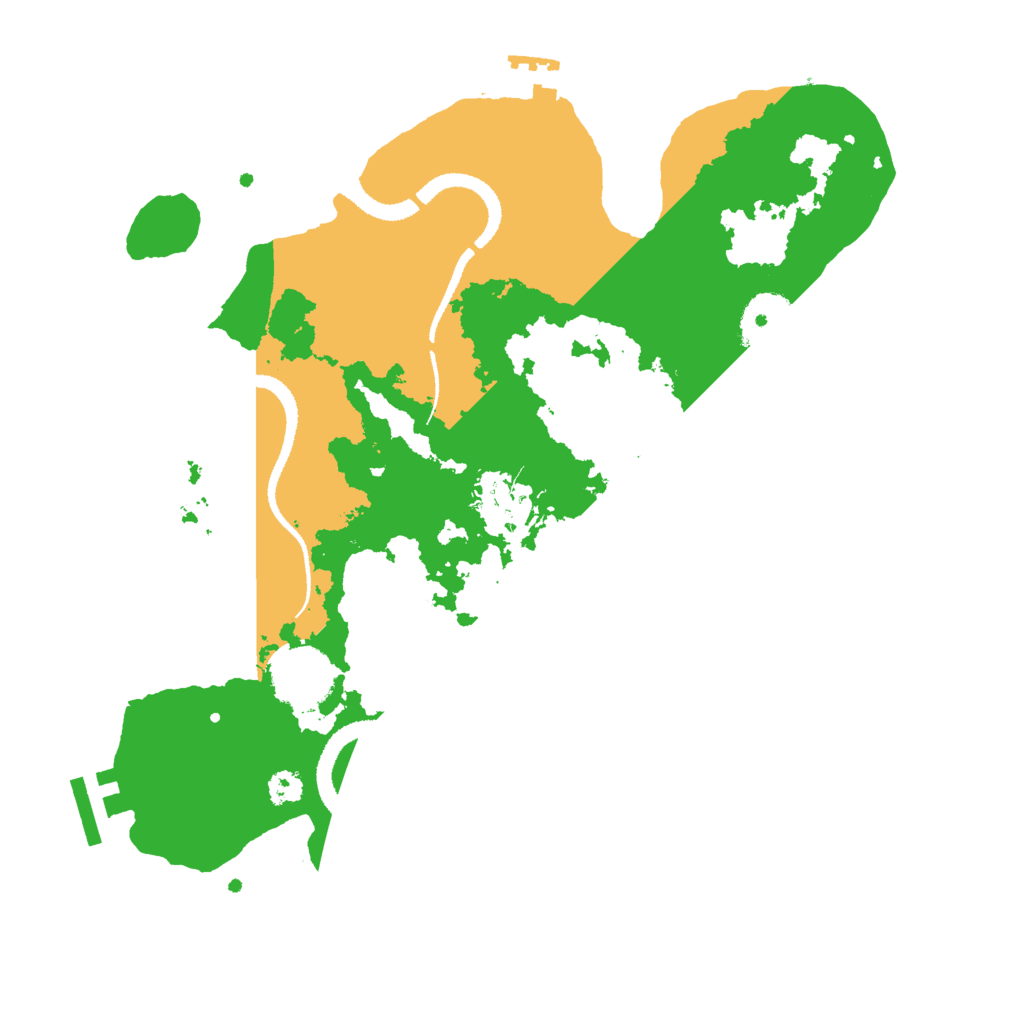 Biome Rust Map: Procedural Map, Size: 3000, Seed: 19951