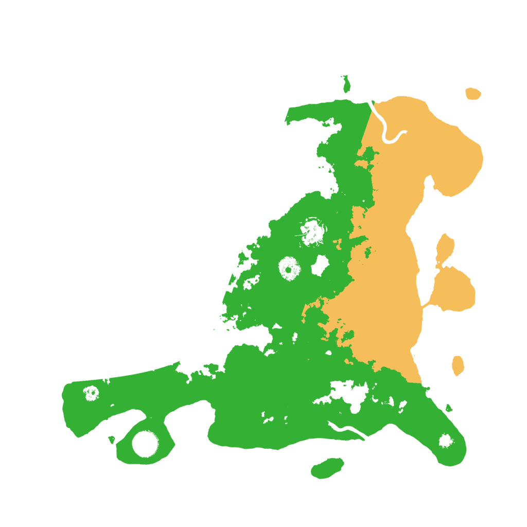 Biome Rust Map: Procedural Map, Size: 3550, Seed: 495981