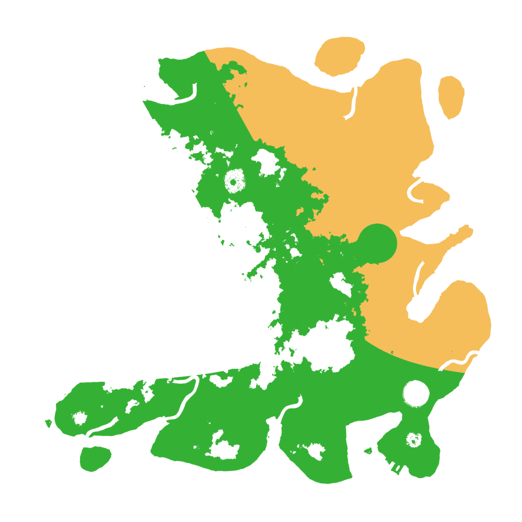 Biome Rust Map: Procedural Map, Size: 3500, Seed: 1561995009