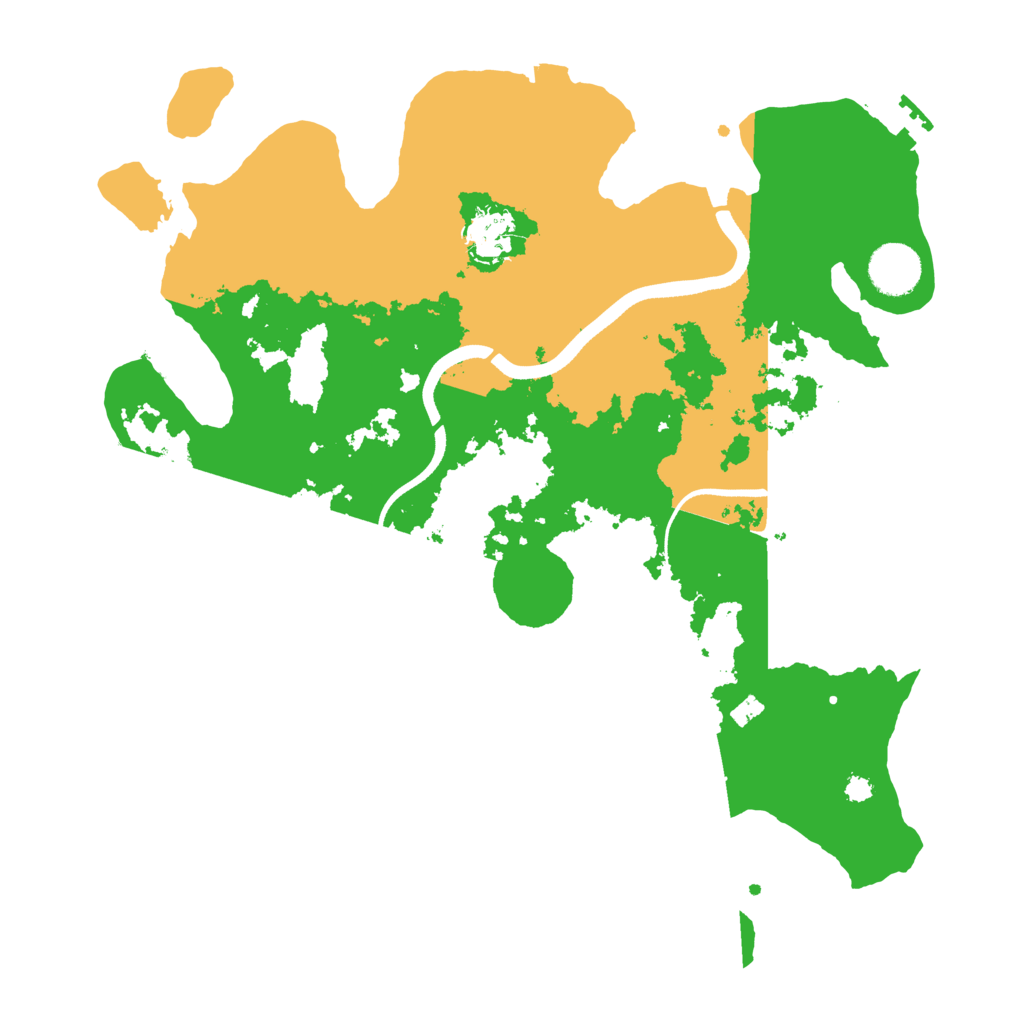 Biome Rust Map: Procedural Map, Size: 3500, Seed: 1134404146