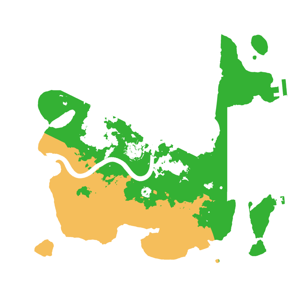 Biome Rust Map: Procedural Map, Size: 3000, Seed: 519390511