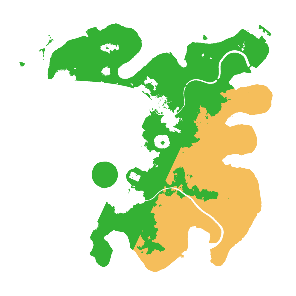 Biome Rust Map: Procedural Map, Size: 3000, Seed: 7161