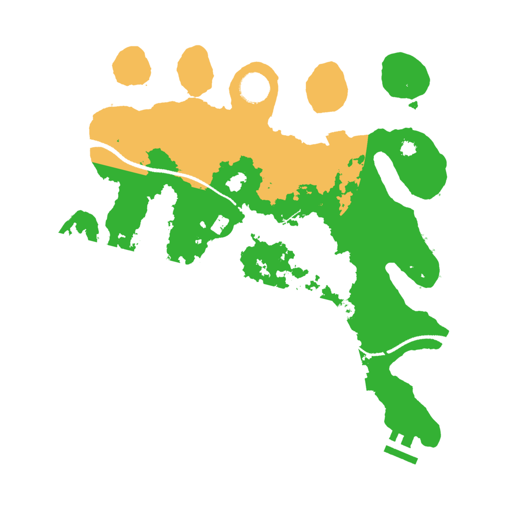 Biome Rust Map: Procedural Map, Size: 3000, Seed: 32033