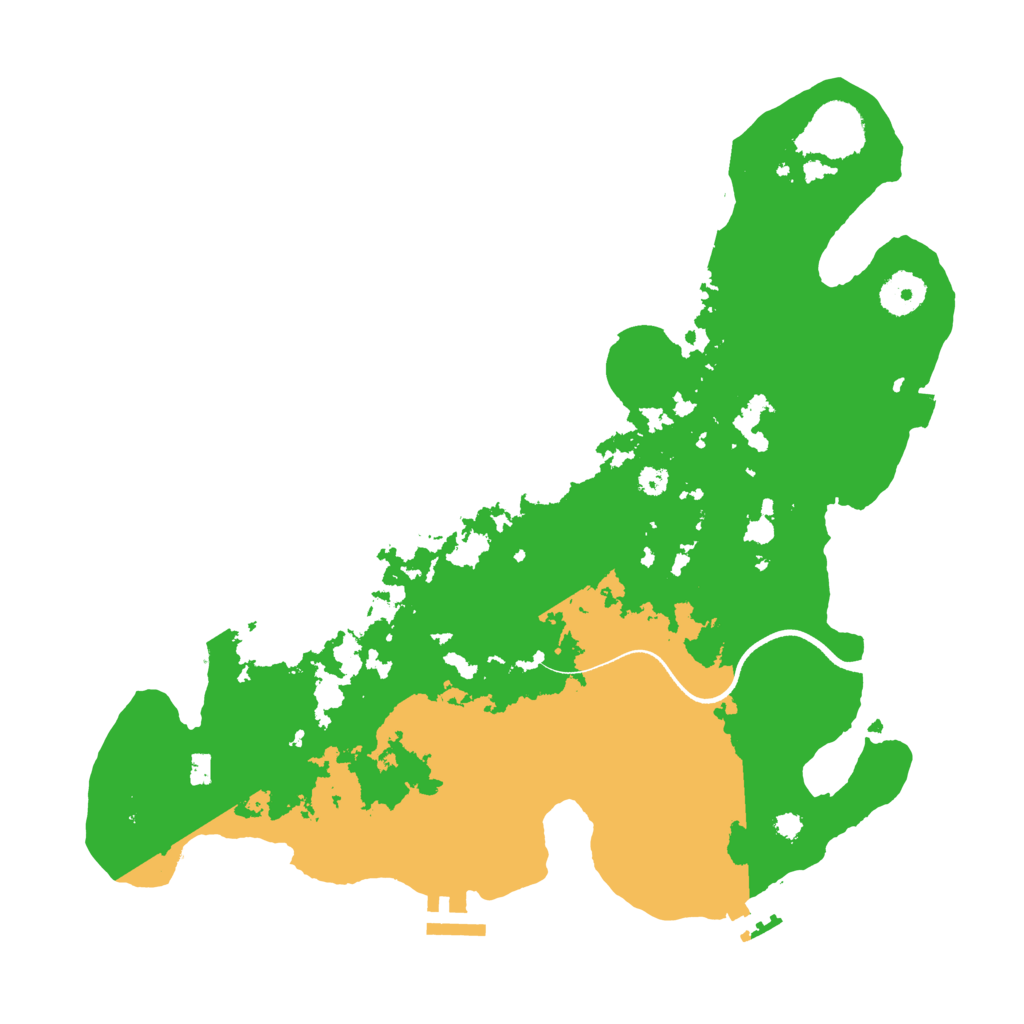 Biome Rust Map: Procedural Map, Size: 3500, Seed: 740645957