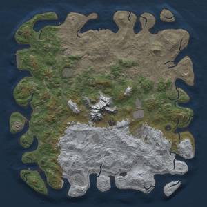 Thumbnail Rust Map: Procedural Map, Size: 5000, Seed: 1707, 18 Monuments