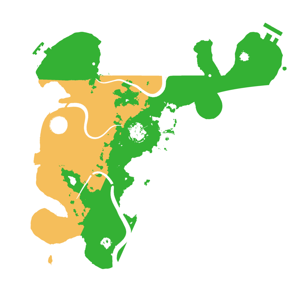 Biome Rust Map: Procedural Map, Size: 3000, Seed: 2087119184