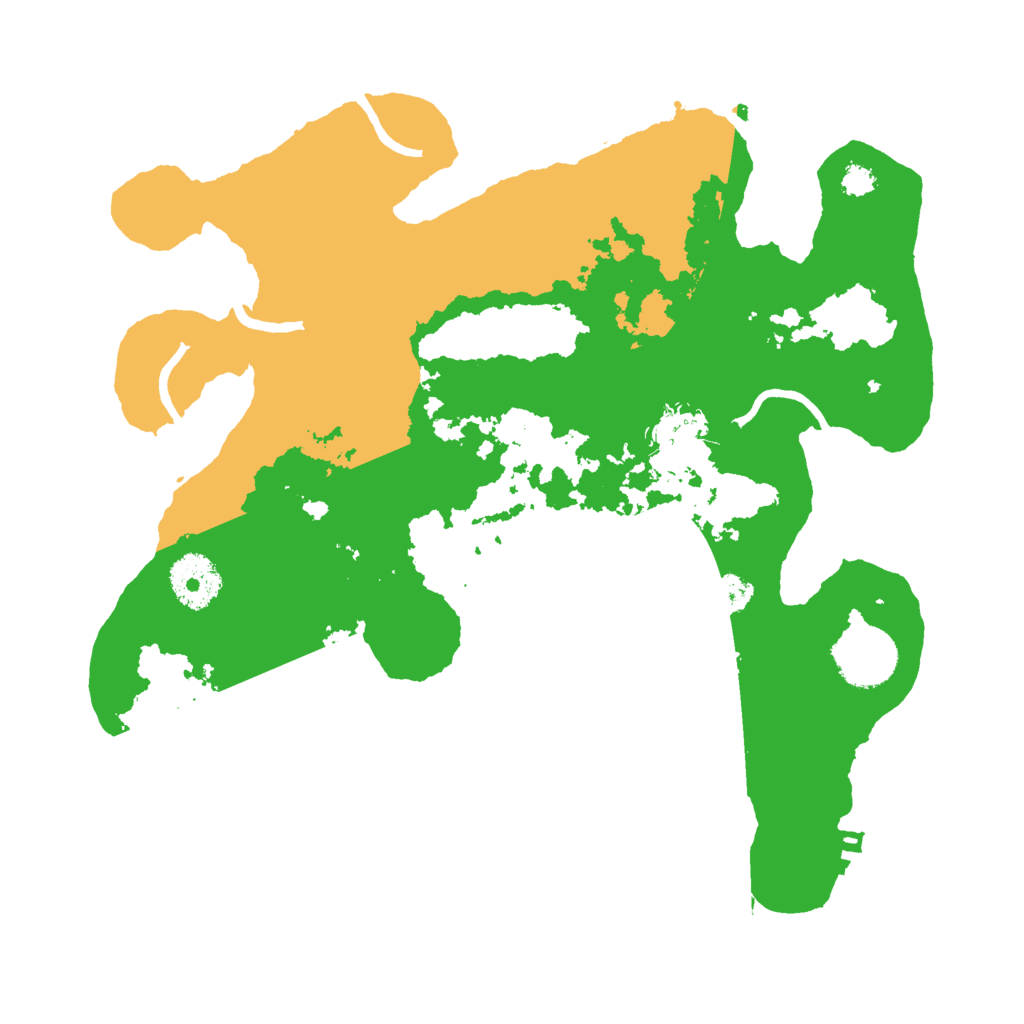 Biome Rust Map: Procedural Map, Size: 3000, Seed: 6599