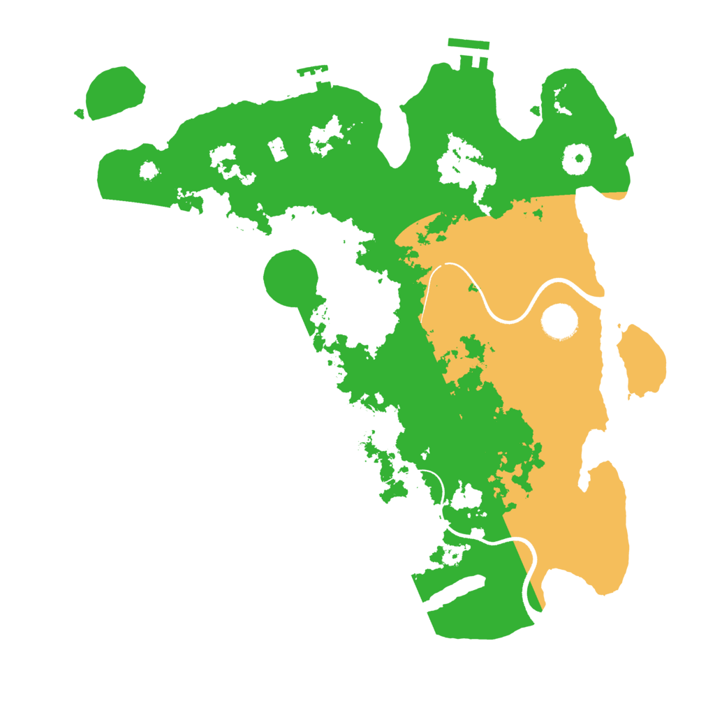 Biome Rust Map: Procedural Map, Size: 3500, Seed: 6977219