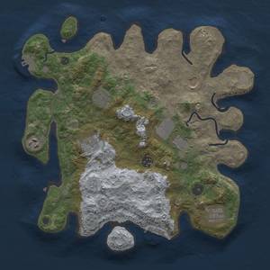 Thumbnail Rust Map: Procedural Map, Size: 3500, Seed: 691520599, 15 Monuments