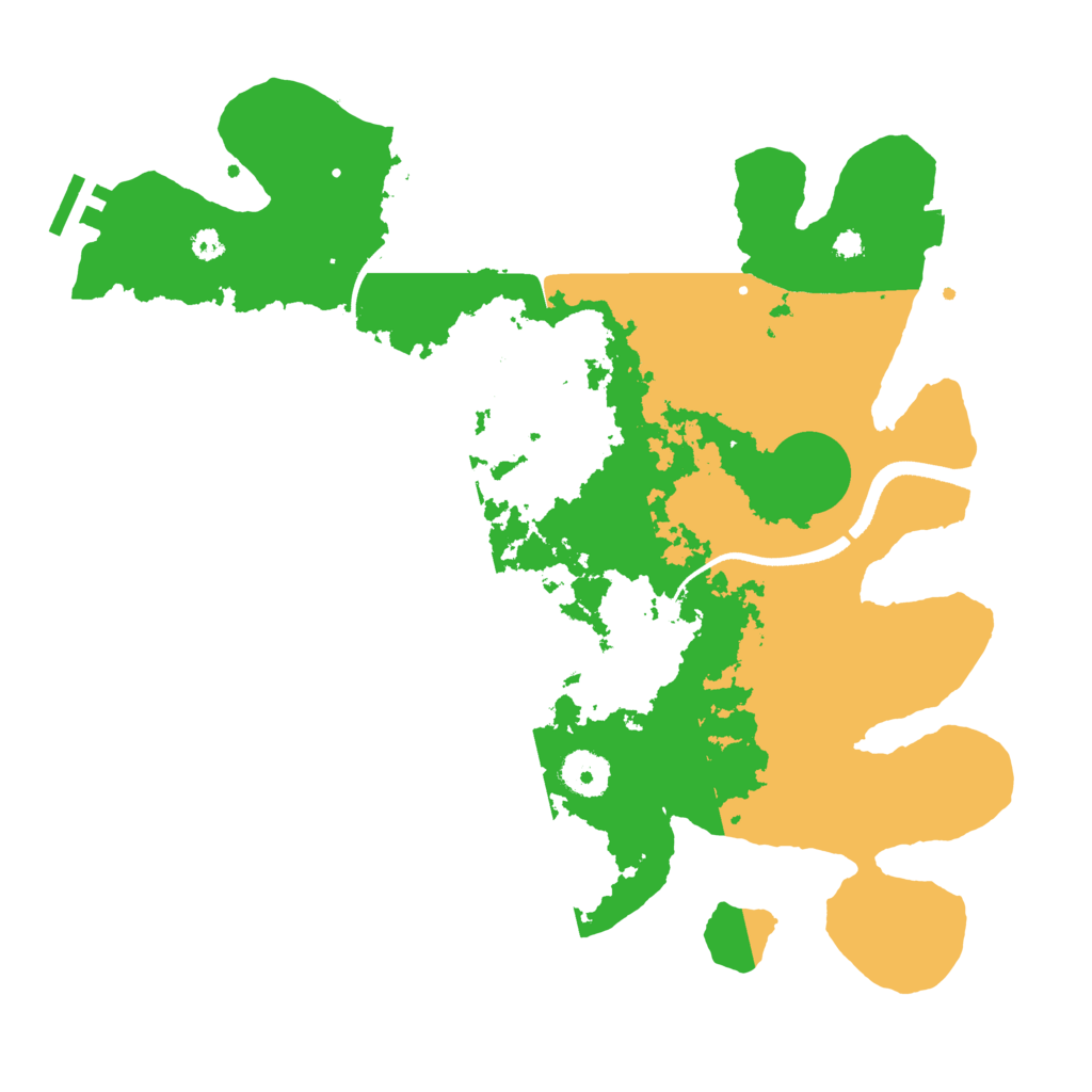 Biome Rust Map: Procedural Map, Size: 3500, Seed: 904395371