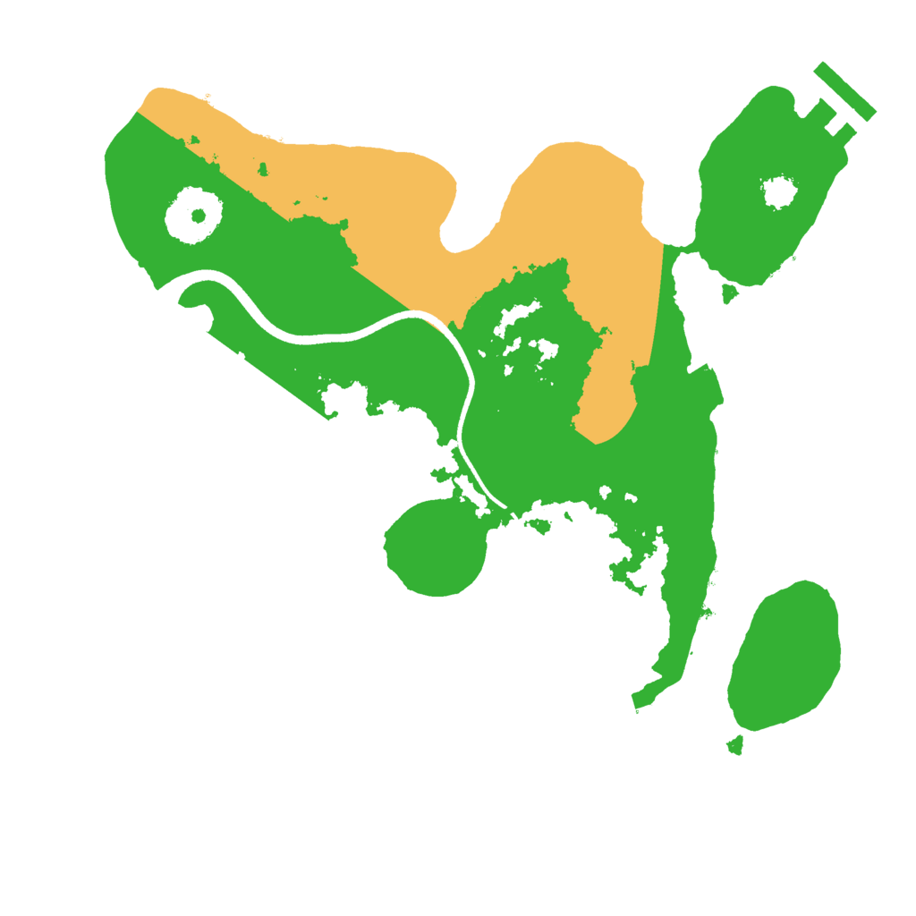 Biome Rust Map: Procedural Map, Size: 2500, Seed: 1772594137