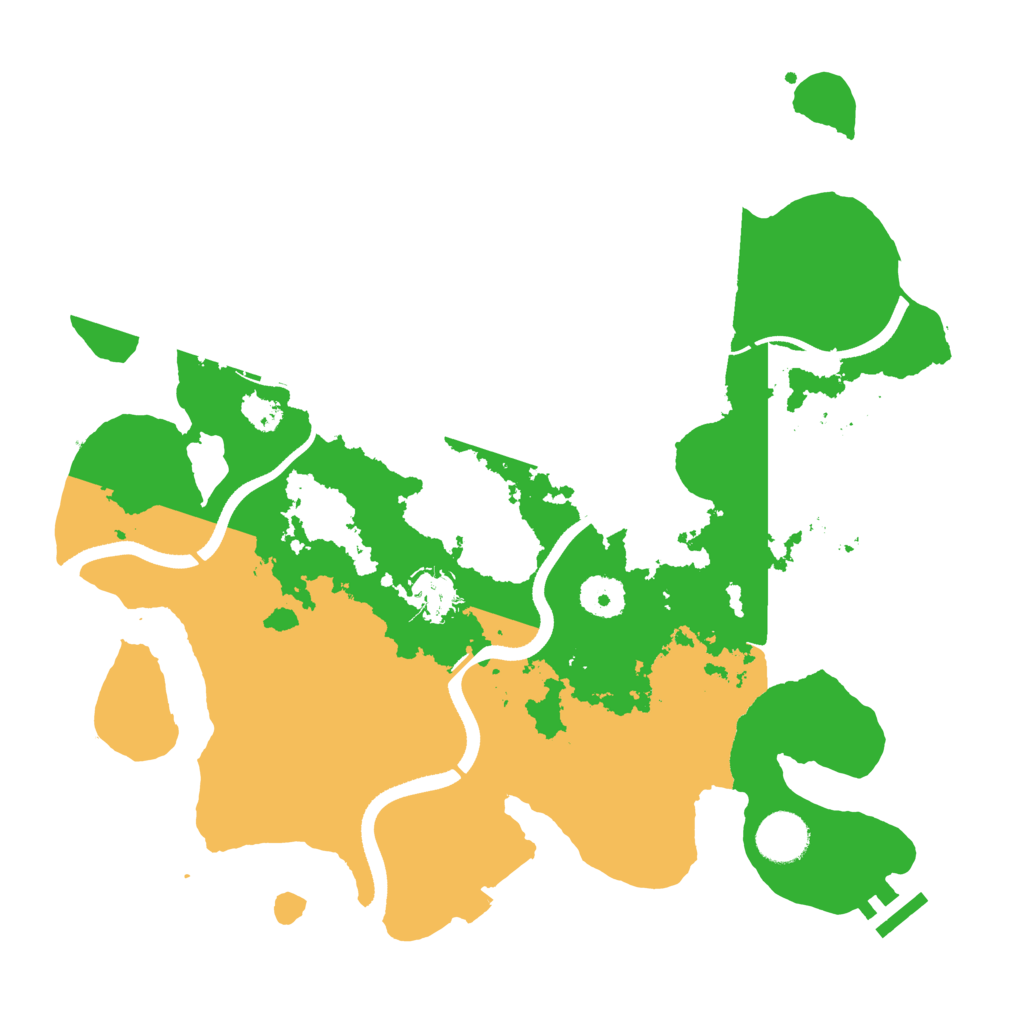 Biome Rust Map: Procedural Map, Size: 3500, Seed: 83429933