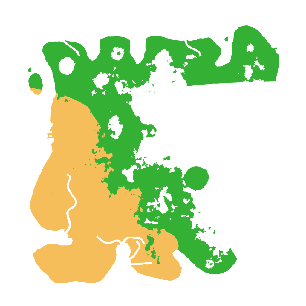 Biome Rust Map: Procedural Map, Size: 3500, Seed: 596729529