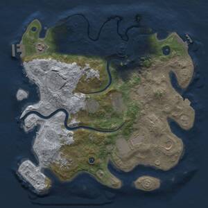 Thumbnail Rust Map: Procedural Map, Size: 3500, Seed: 1629702836, 14 Monuments