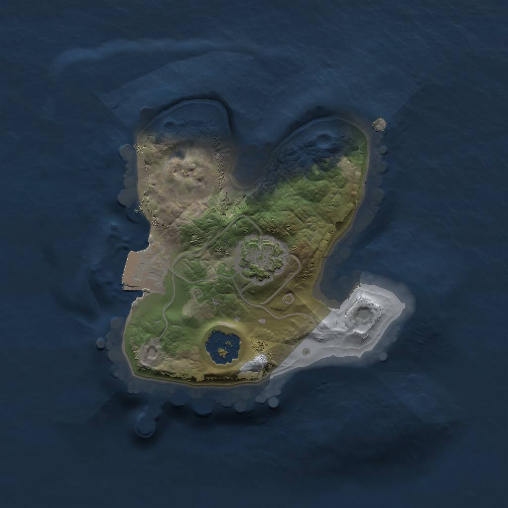 Rust Map: Procedural Map, Size: 1500, Seed: 827619494, 2 Monuments