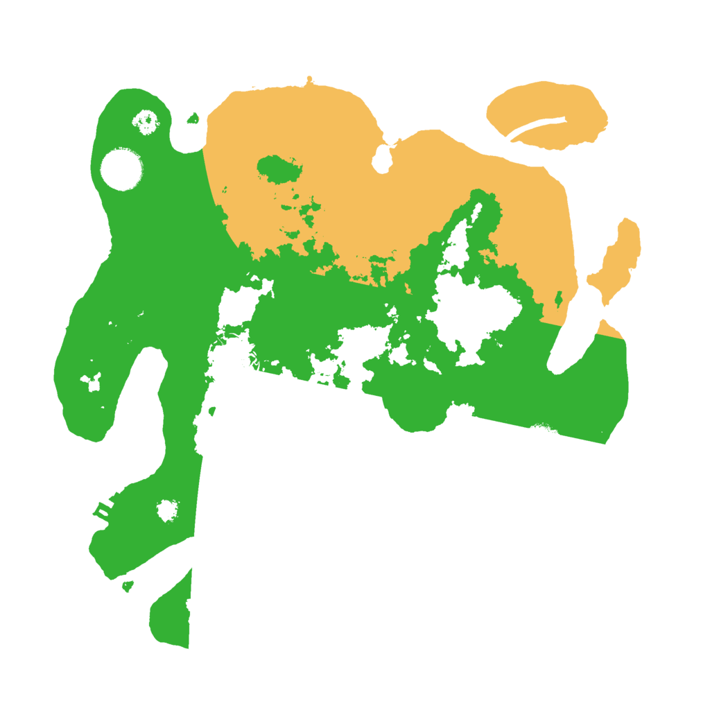 Biome Rust Map: Procedural Map, Size: 3000, Seed: 24995