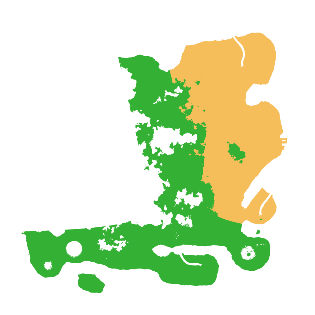 Biome Rust Map: Procedural Map, Size: 3500, Seed: 128775007